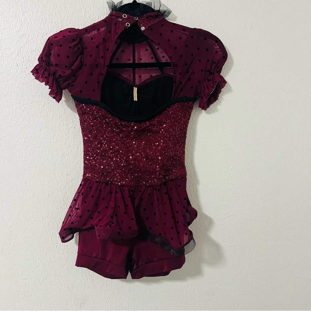 Weissman Showtime MC Medium (11-12) Hung Up Dance Costume 10877 Ballet Skating